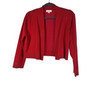 Calvin Klein women's red sweater long sleeve size LARGE